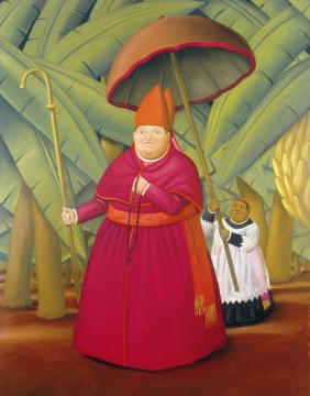 Fernando Botero Painting - Escultor de Perros Solitarios I Fernando Botero